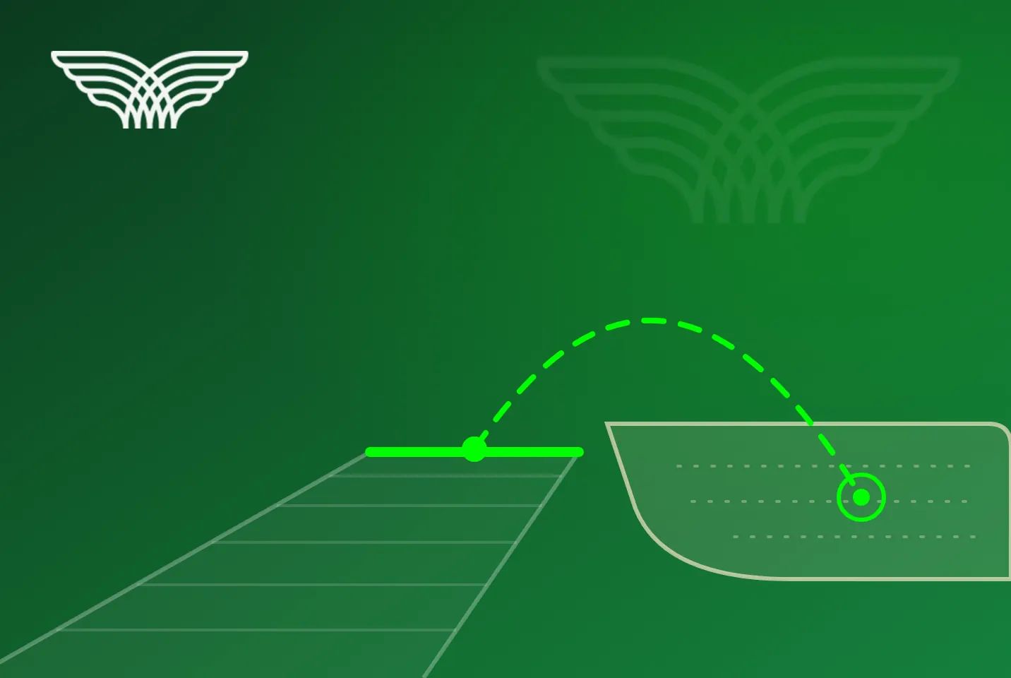 Illustration of a long-jump runway, takeoff board and sand pit