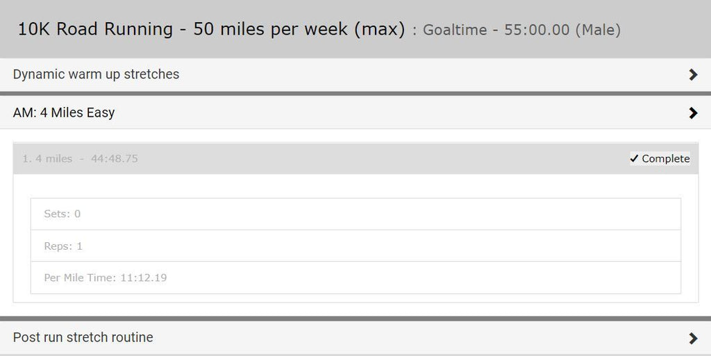 XC Training (max 50 miles/wk) - Single Level - 16 Weeks